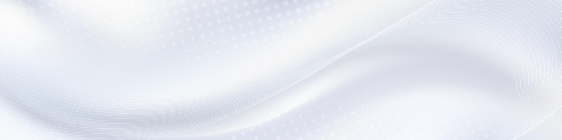Abstract white silk wave background vector