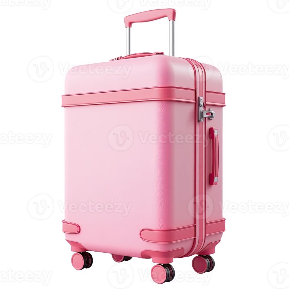 Pink Suitcase Travel Vacation Studio White png