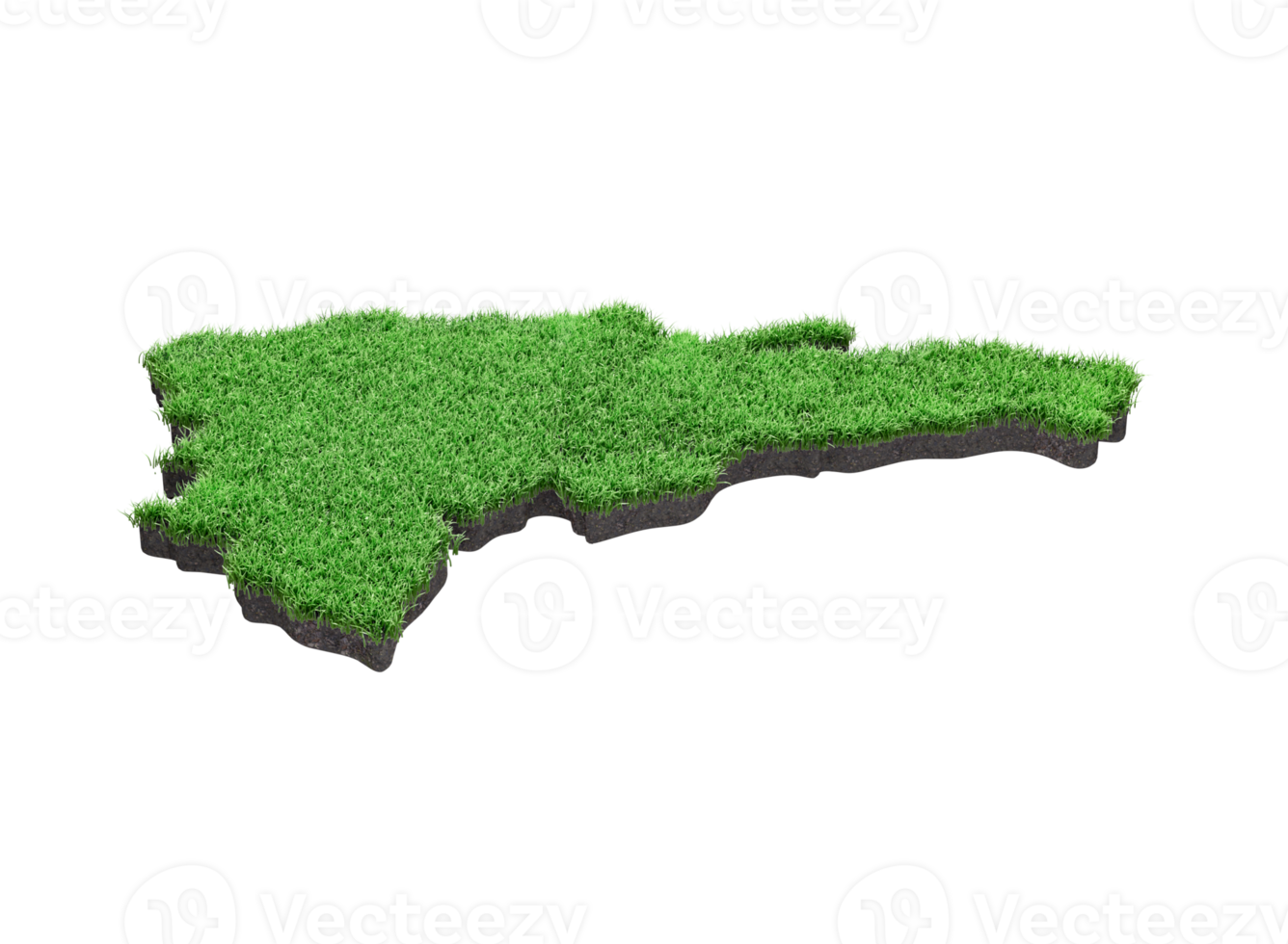 Dominican Republic Map Soil Land Geology Cross Section Grass And Rock Ground Texture 3d Illustration png