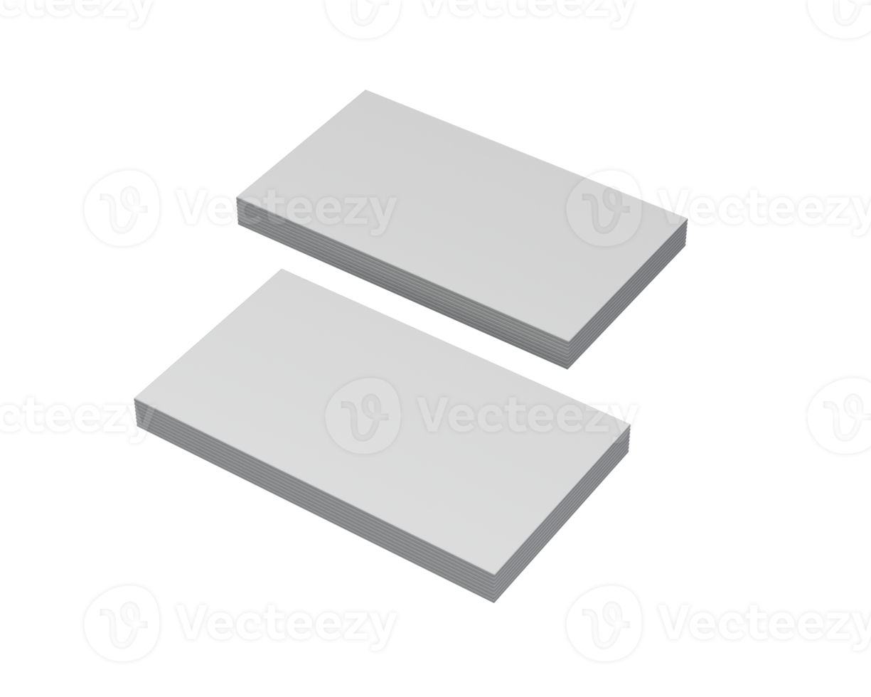 Two Stacks Of Blank Business Card Set On A Textured Podium Branding Card Template, 3D Illustration png