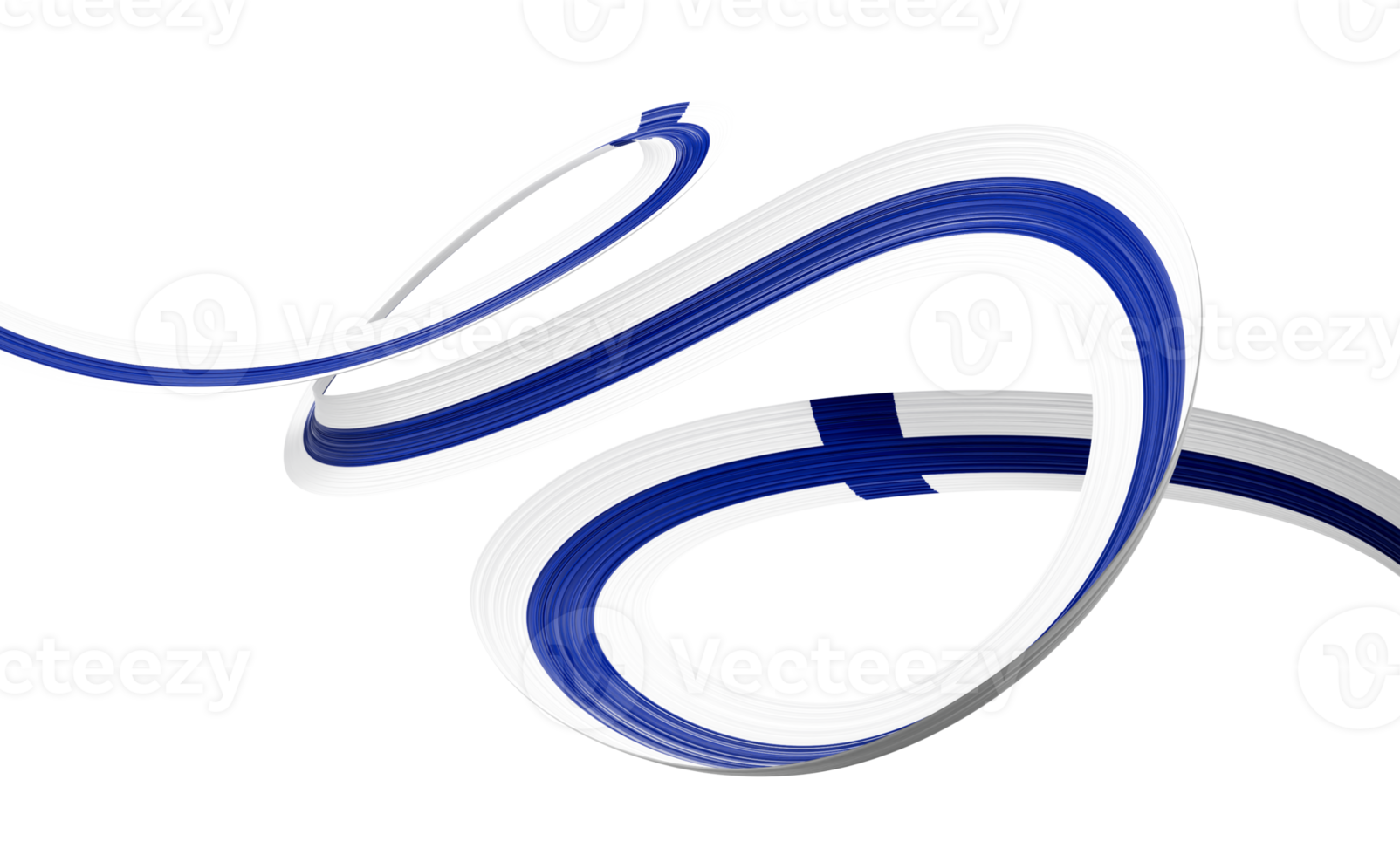 3d Flag Of Finland 3d Shiny Waving Finland Ribbon Flag On Grey Background 3d Illustration png