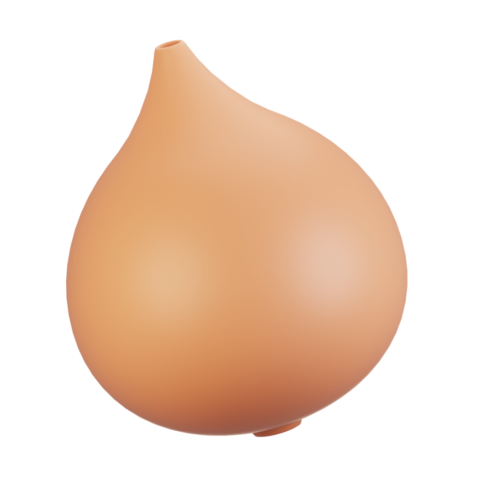 3d rendering vegetables icon concept. 3d render onion icon png
