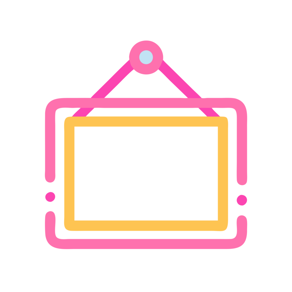 Creative mockup frame displaying artwork in a modern office space digital design contemporary environment eye-level view png