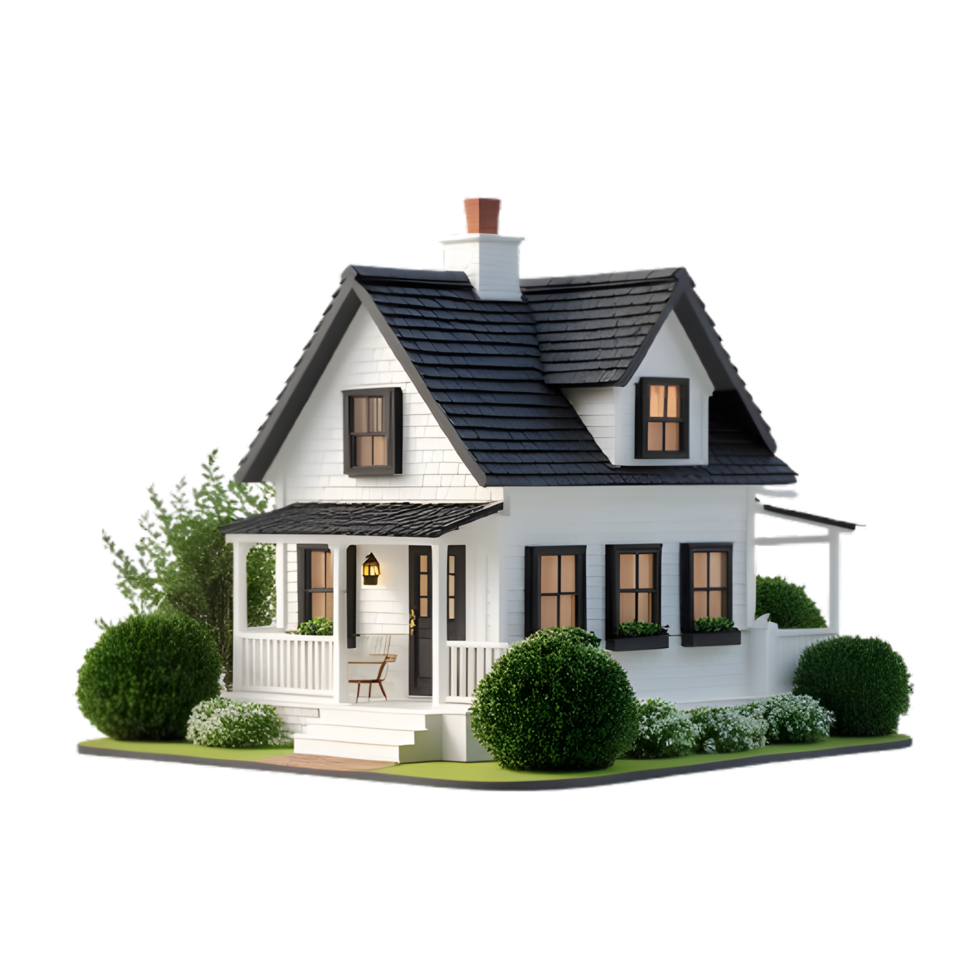 Two story white house beautiful home exterior design png