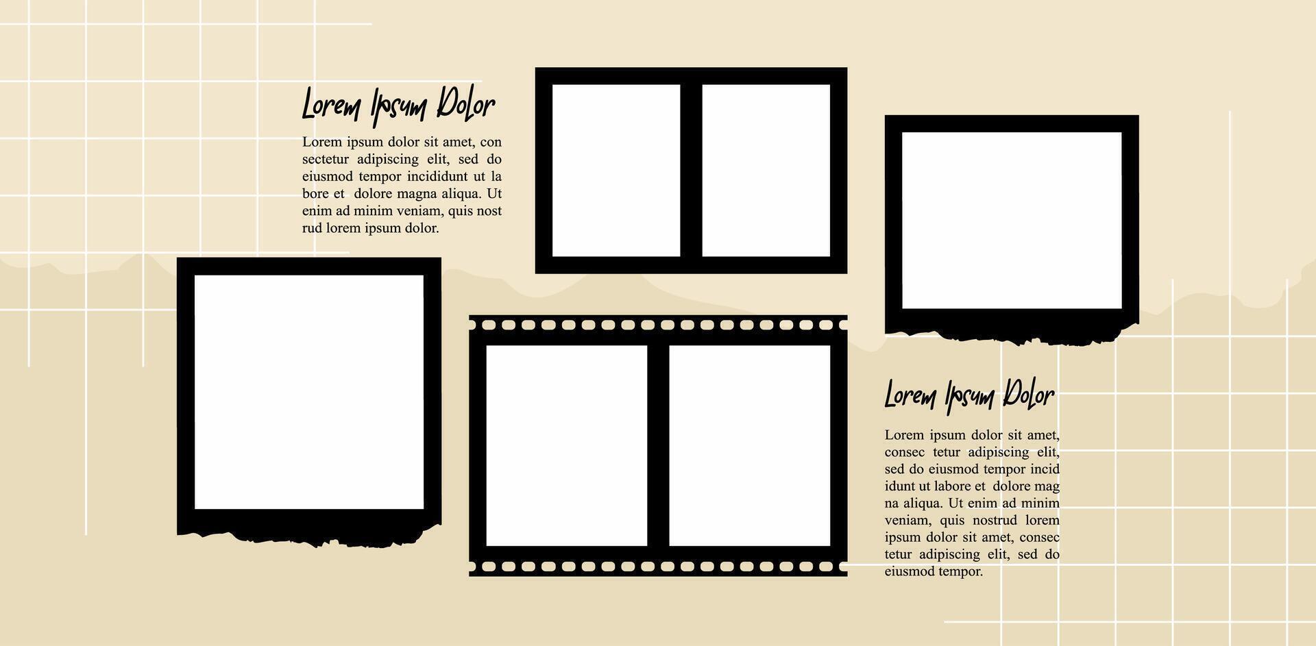 design Picture Moodboard photo collage vector