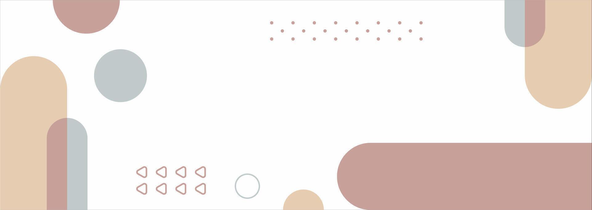 Flat geometric abstract background template vector