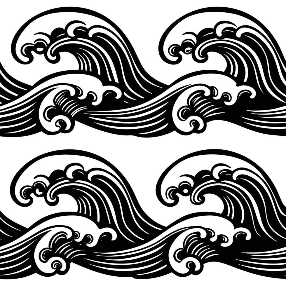 digital Weave Lines Seamless Pattern. vector