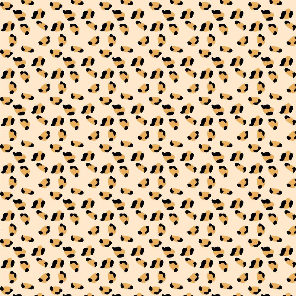 Seamless pattern with leopard print. Animal skin texture. vector