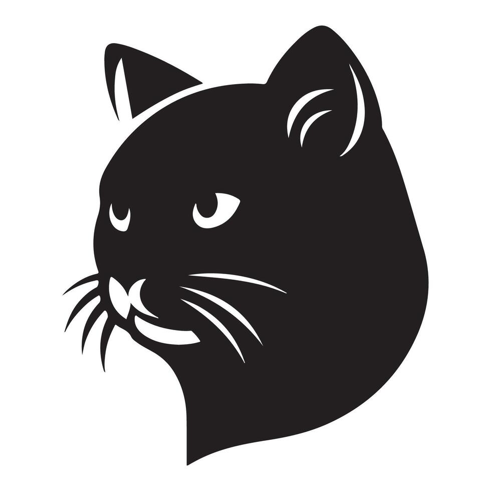Cat silhouette design art vector