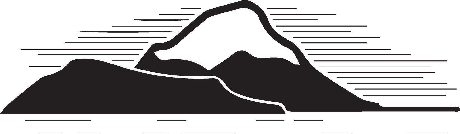 a mountain illustration vector