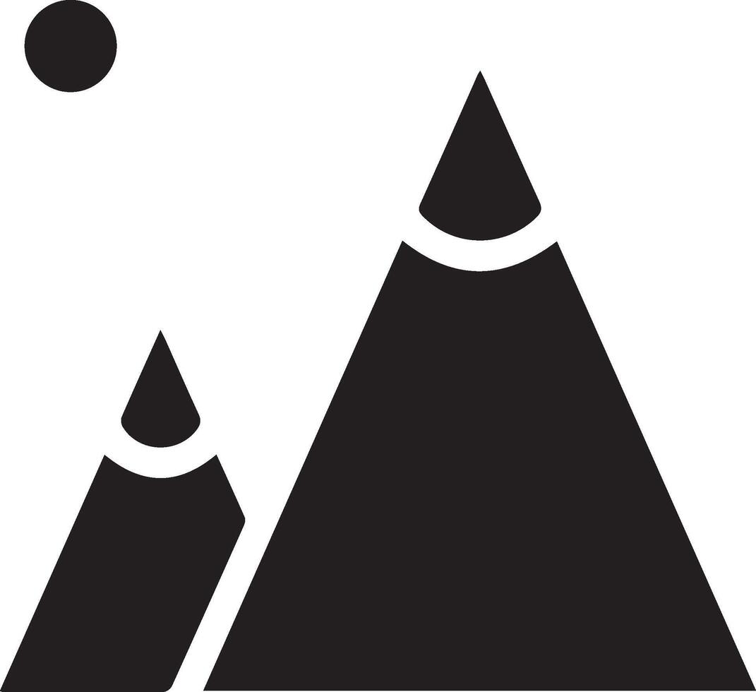 the mountain simple logo vector