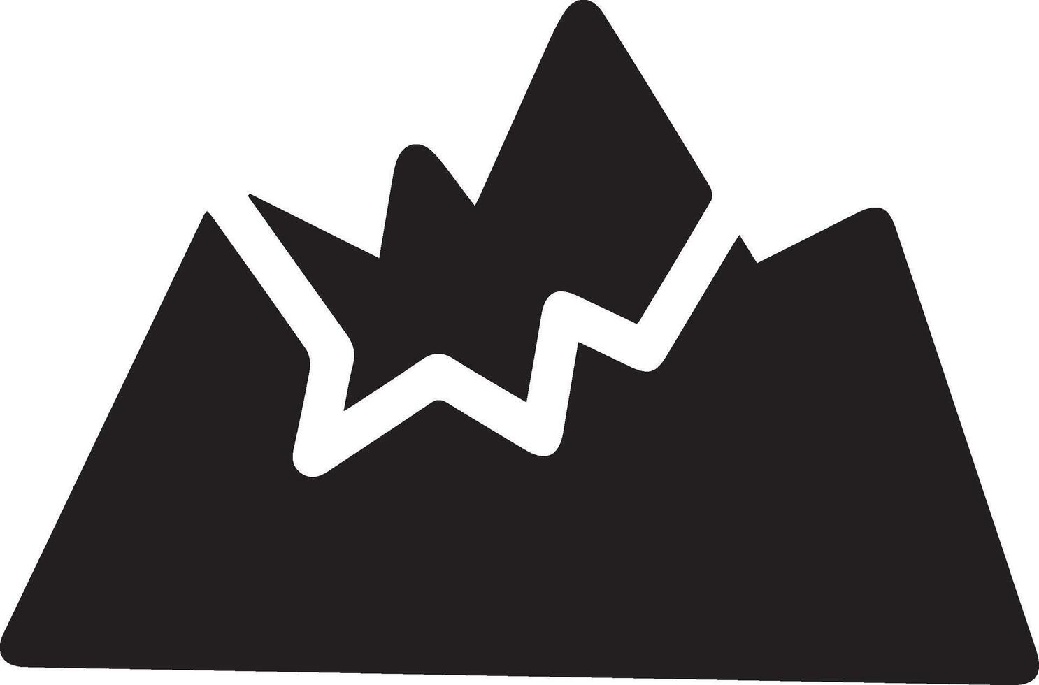 mountain icon clipart logo vector