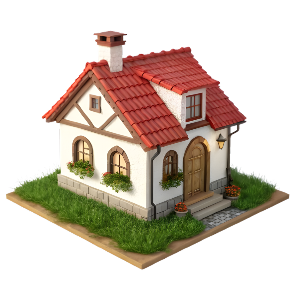 Quaint Home 3D Rendering png