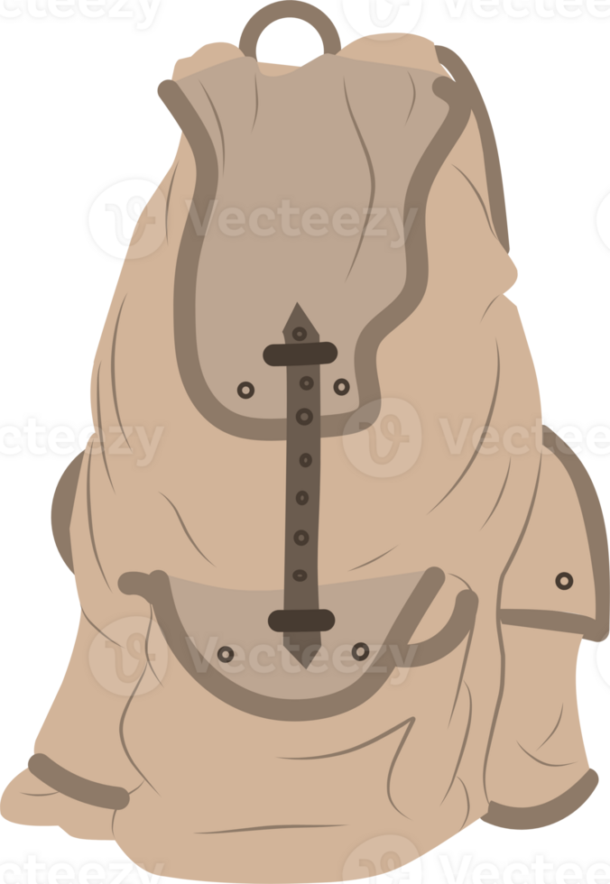 Bag for hiking clipart drawing png