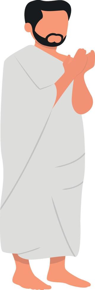 People Hajj Pilgrims vector