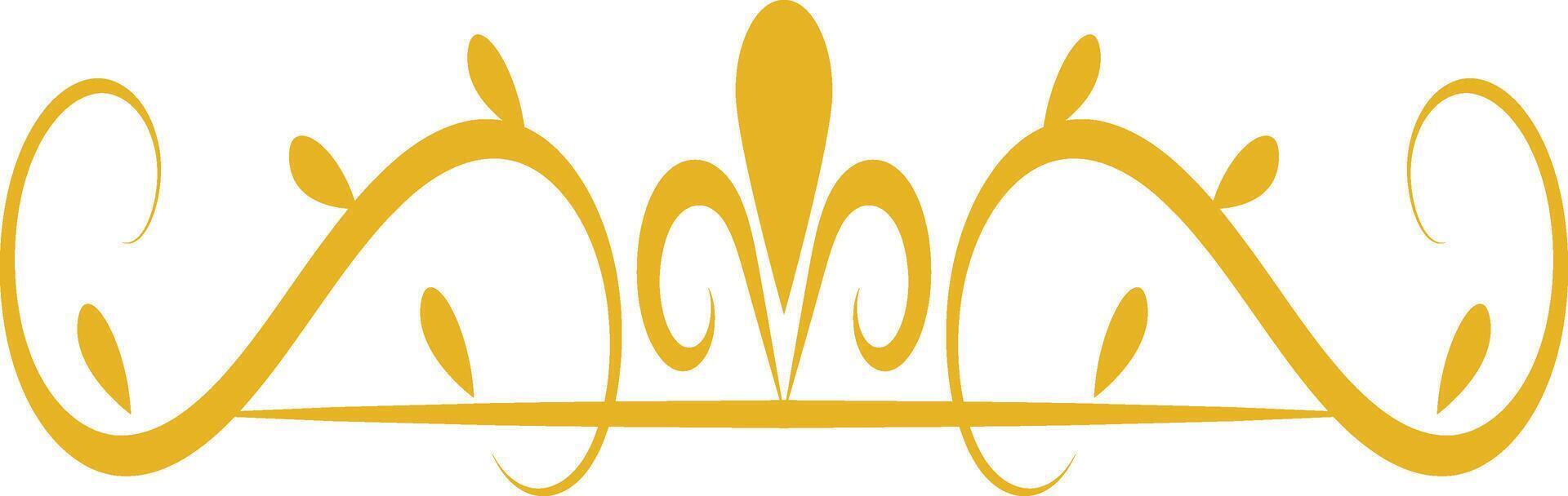 Divider Border on White Background. vector