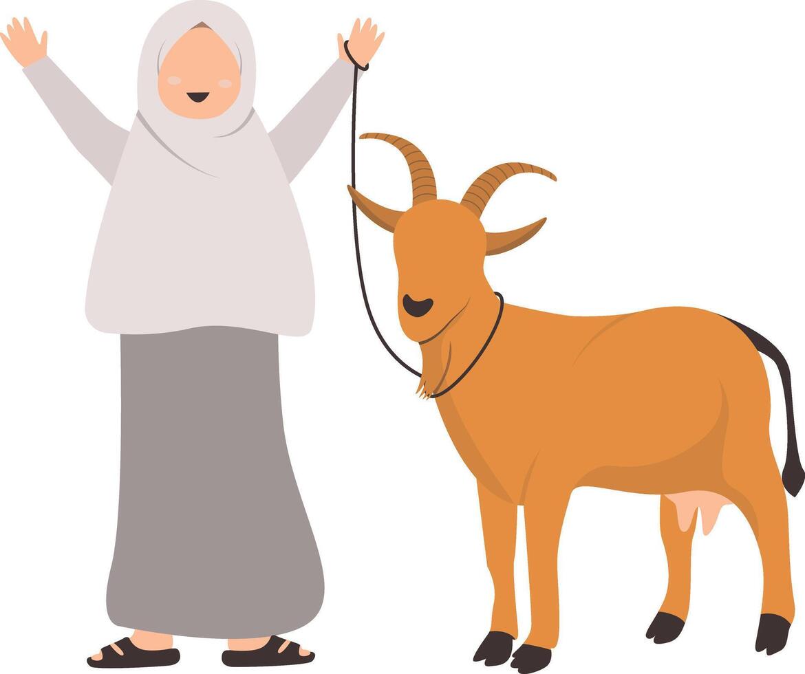 Muslim Eid Al Adha Character vector
