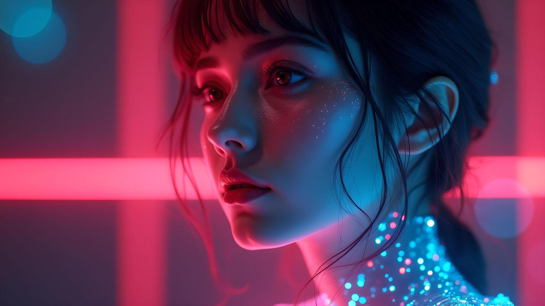 Neon Dreams Await The Future photo