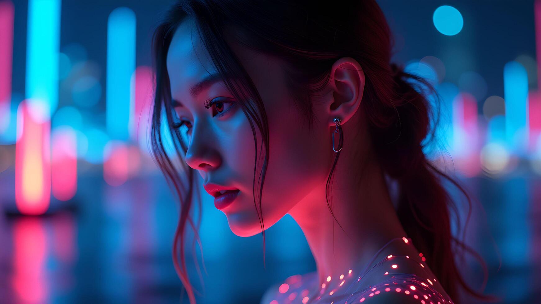 Neon Dreams of a Night Out photo