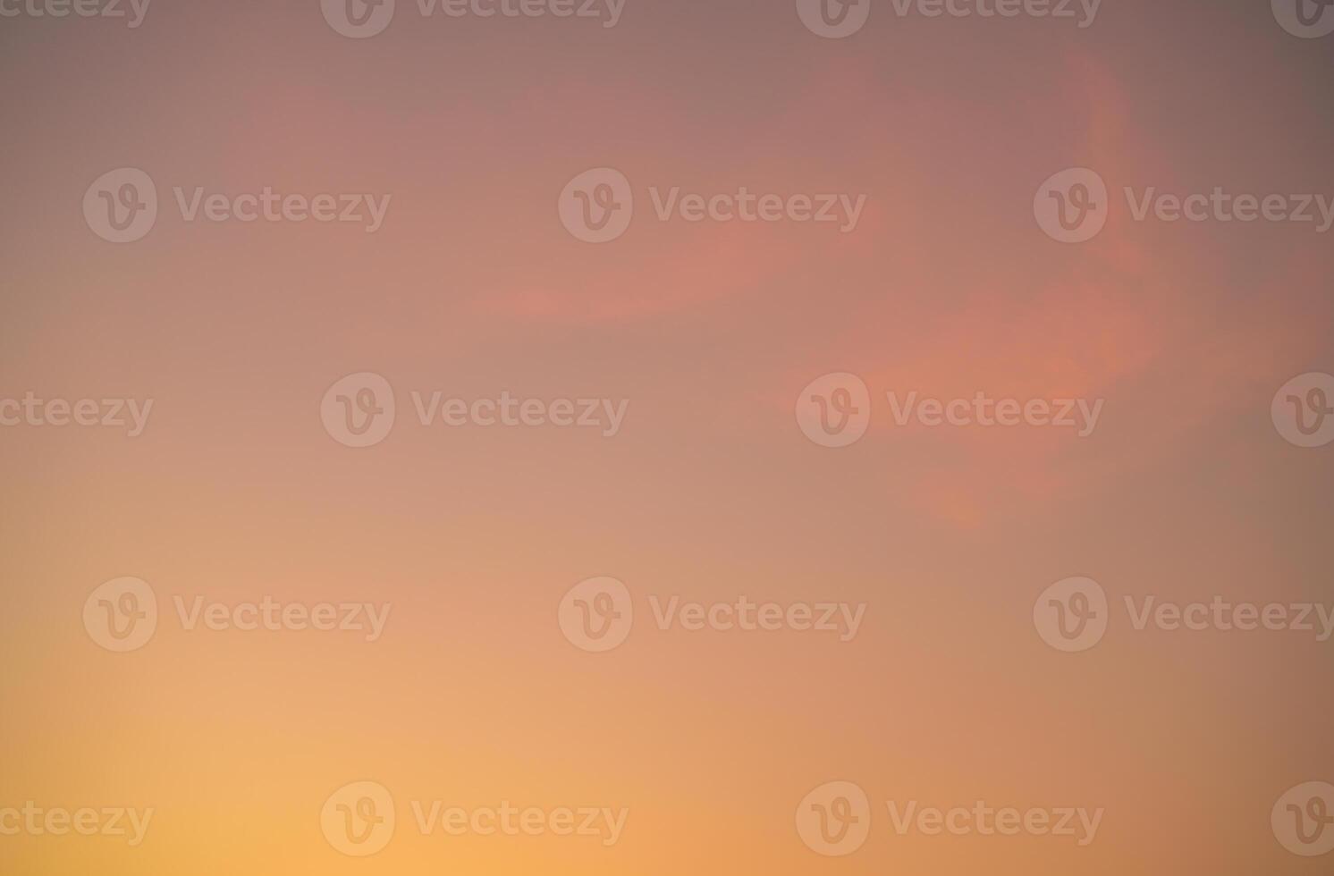 Orange sunset sky creating a serene and tranquil atmosphere, ideal for climate and environmental concepts or as emotional and psychological design background, evoking warmth and creativity. photo