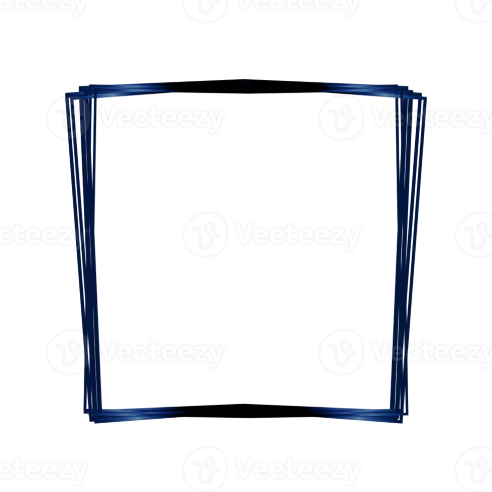 Blue Square Frame Stack png
