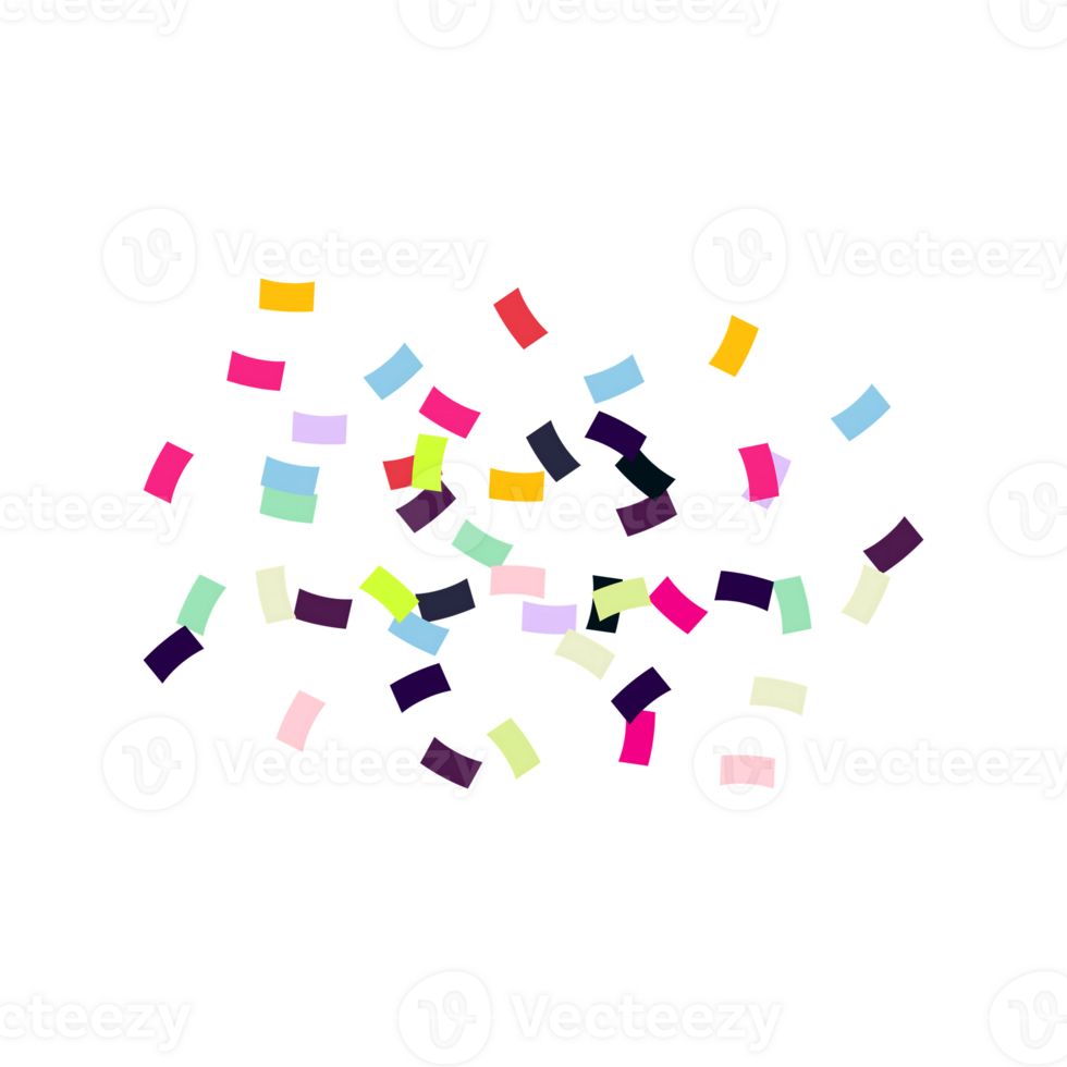 Colorful Confetti Burst png