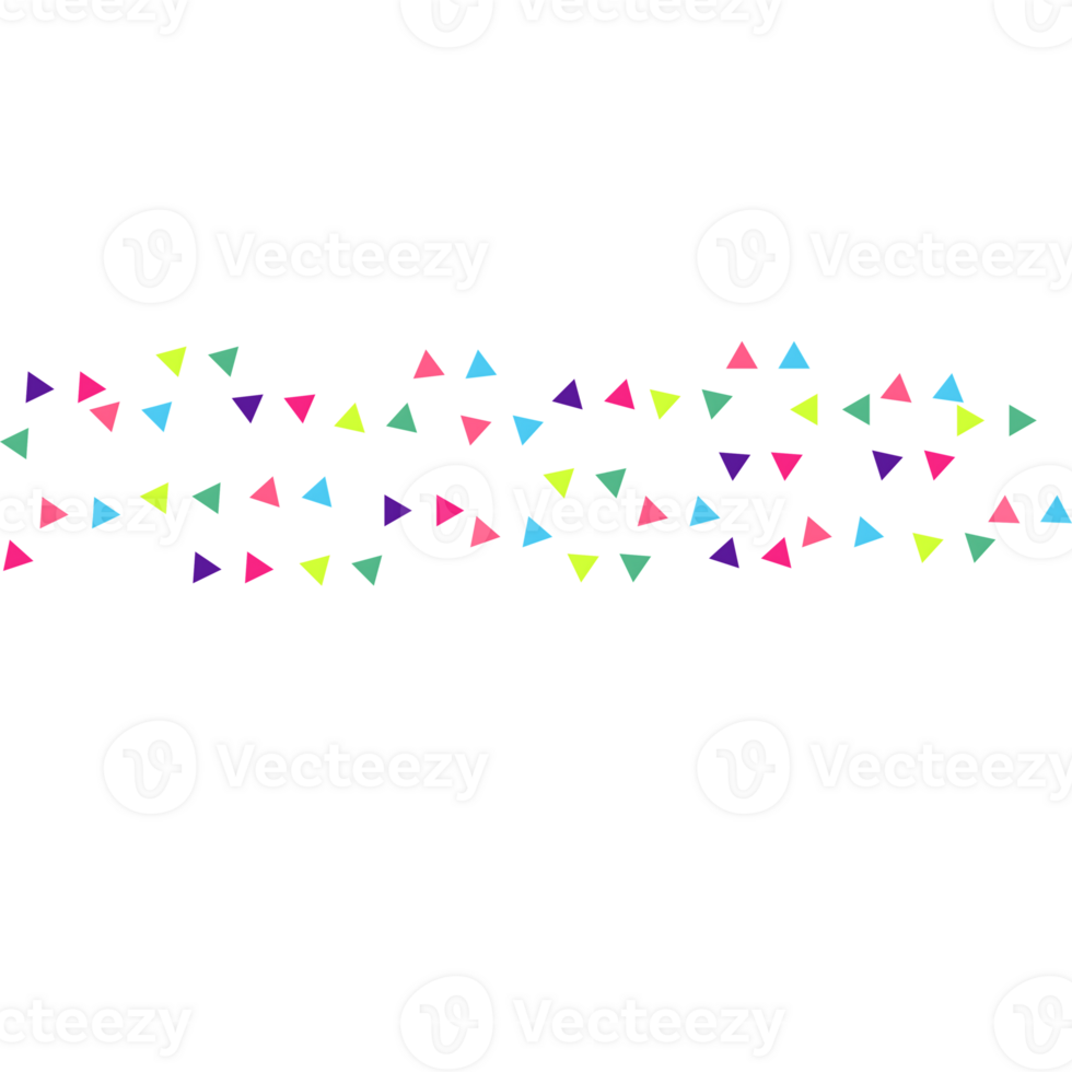 Colorful Geometric Triangle Sprinkles png