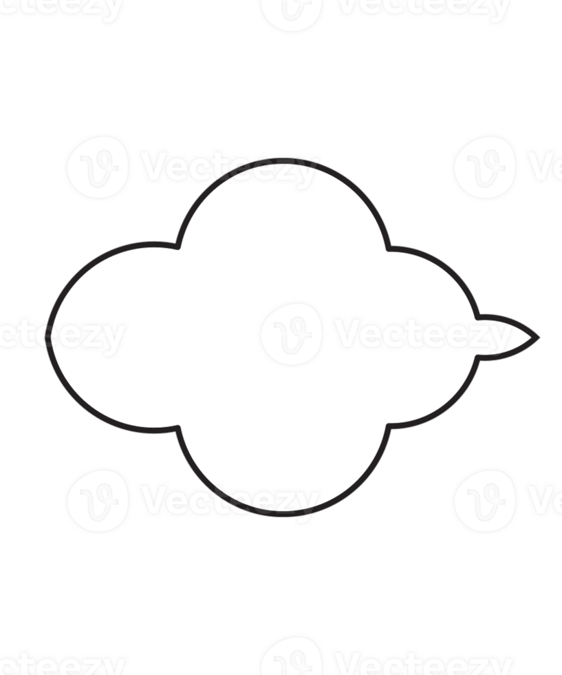 Simple White Cloud Illustration png