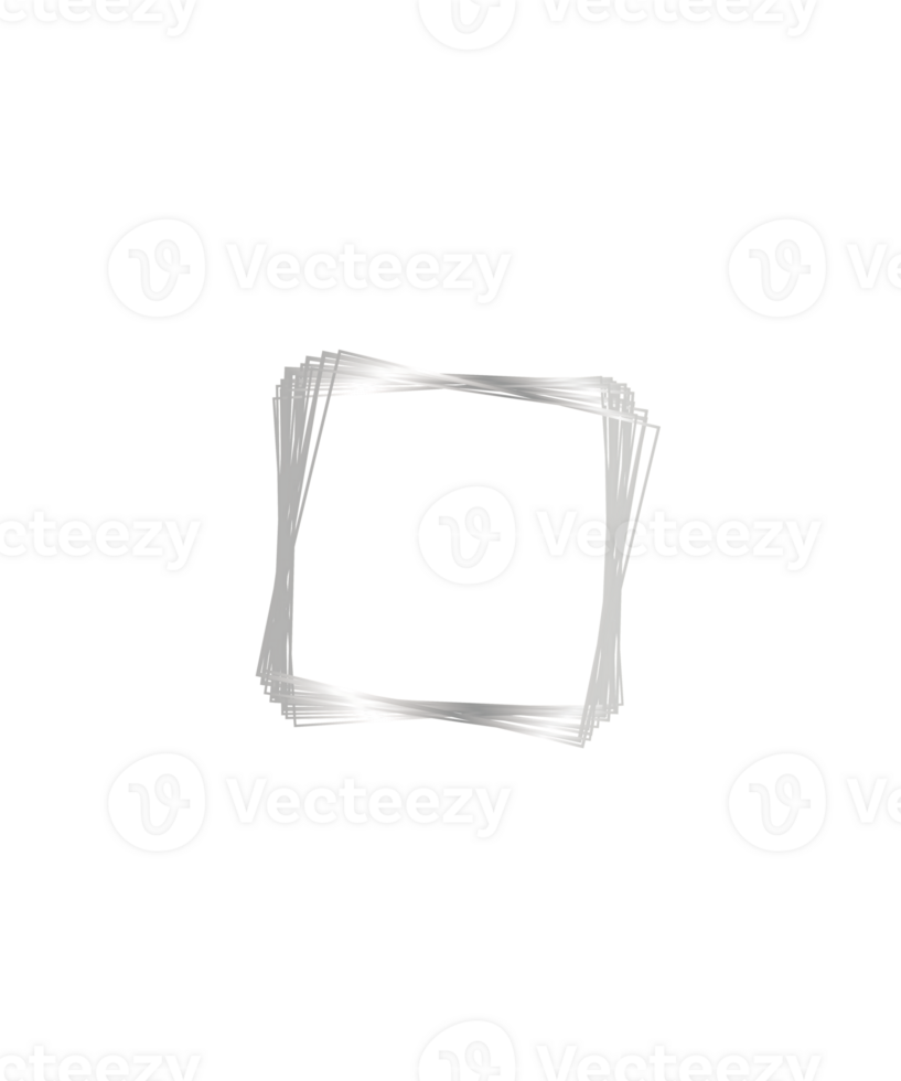 Silver Square Frame png