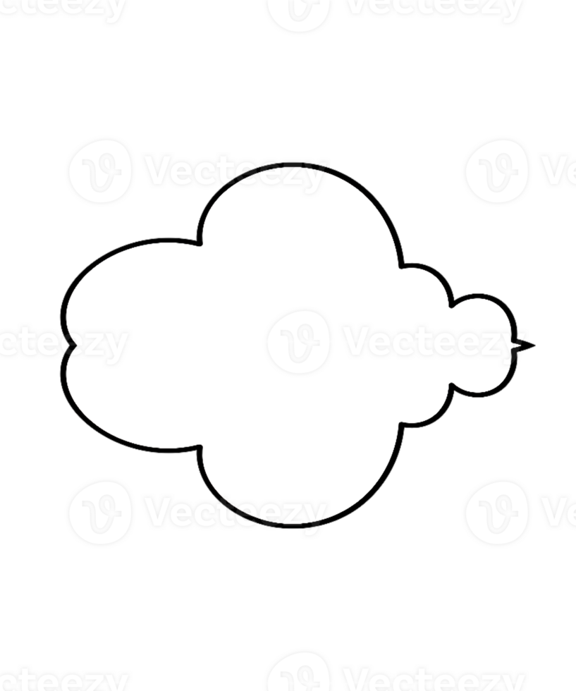 Simple White Cloud Graphic png