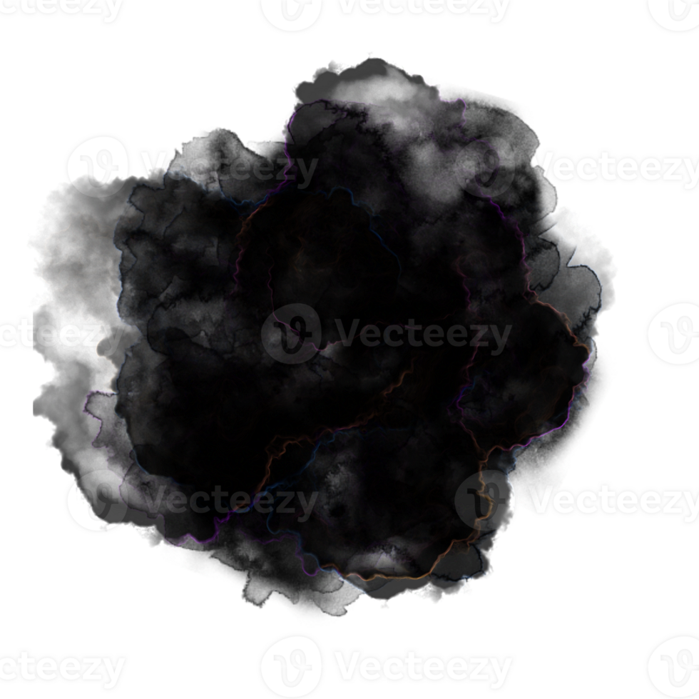 Abstract Colorful Ink Shape png