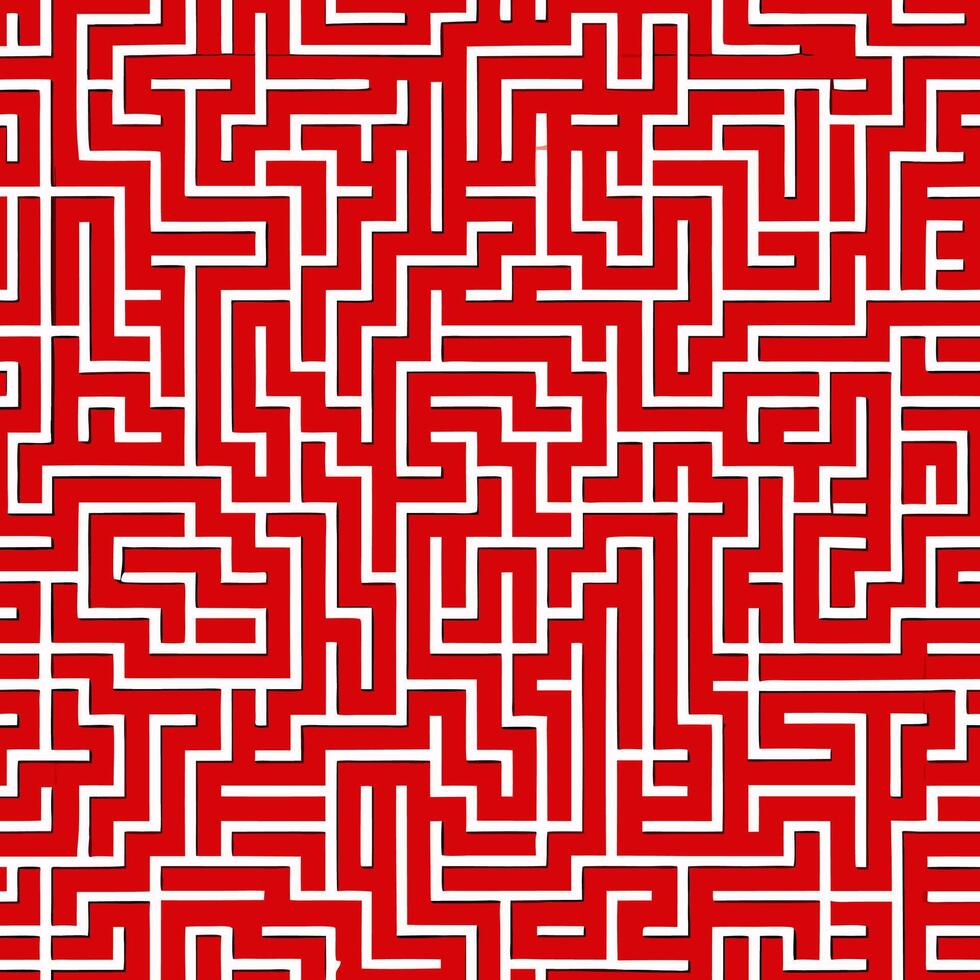 Seamless geometric maze pattern digital art minimalist style abstract design graphic space creative innovation vector