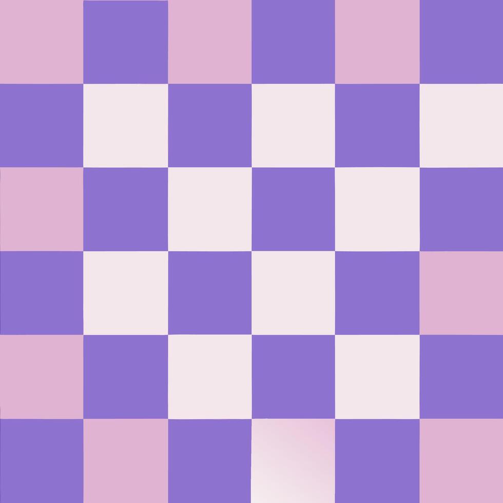 Seamless minimalist geometric checkerboard pattern in pastel pink and purple graphic design digital art abstract view vector