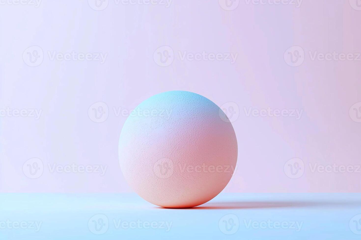 Minimalistic design a large gradient sphere stands out on a flat white background photo