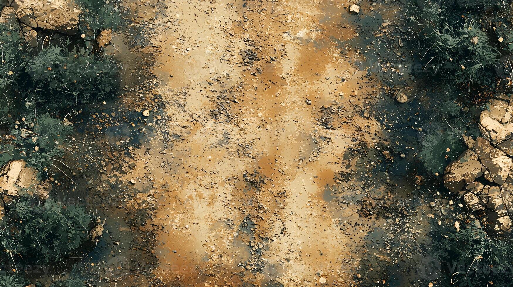 A Dusty Trail Through A Dry Landscape photo