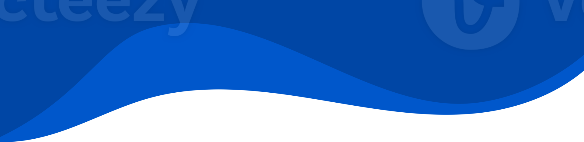 Header shape background for website design. Blue border for banner. Abstract divider for bottom. Frame of template and web page. Presentation wavy and curve separator.. png