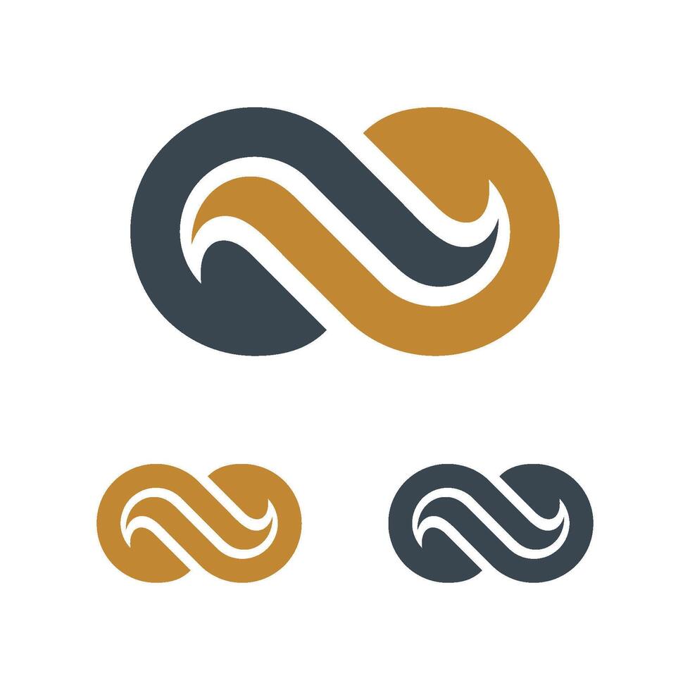 Ornamental Infinity Logo Template Illustration Design. EPS 10. vector