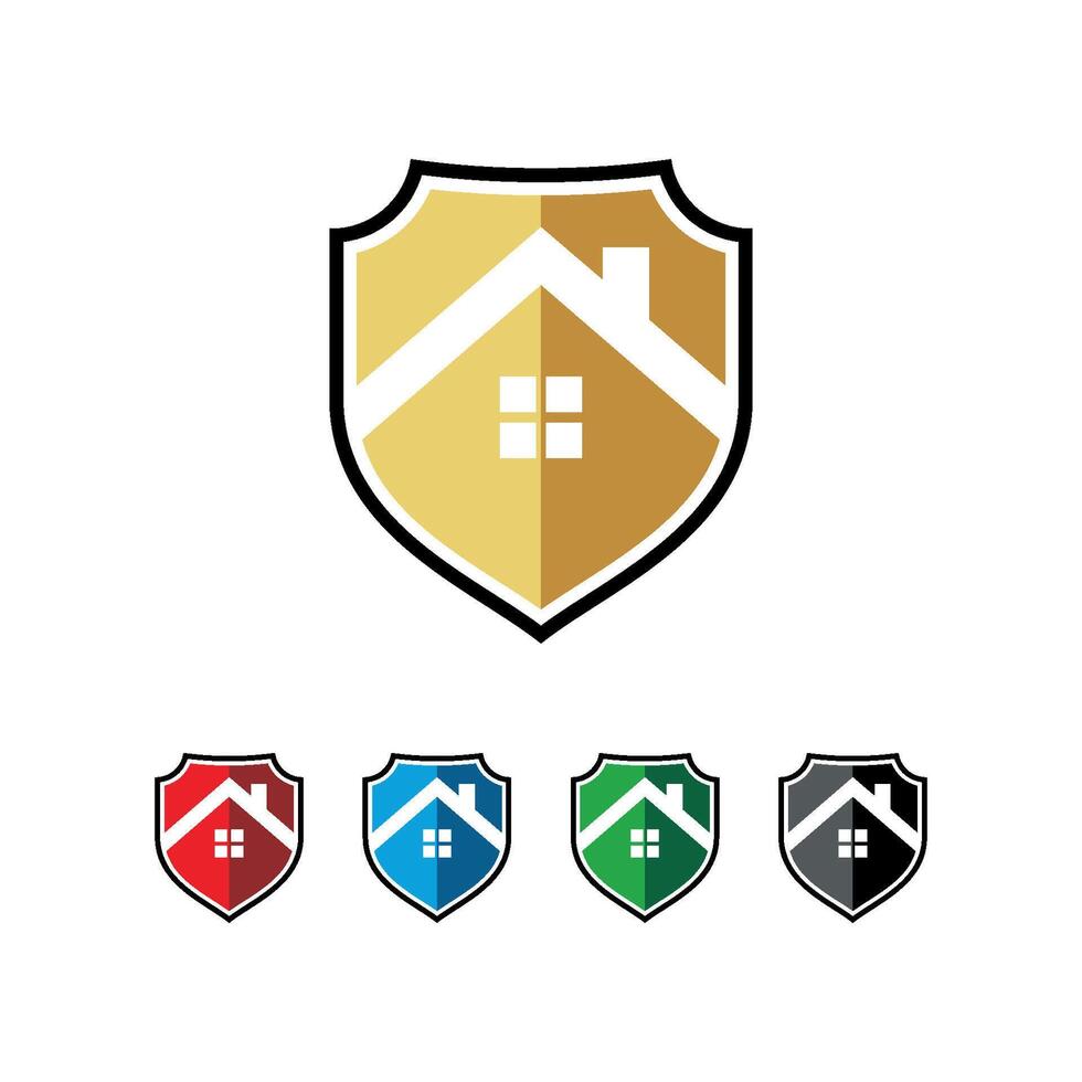 House Shield Logo Template Illustration Design. EPS 10. vector