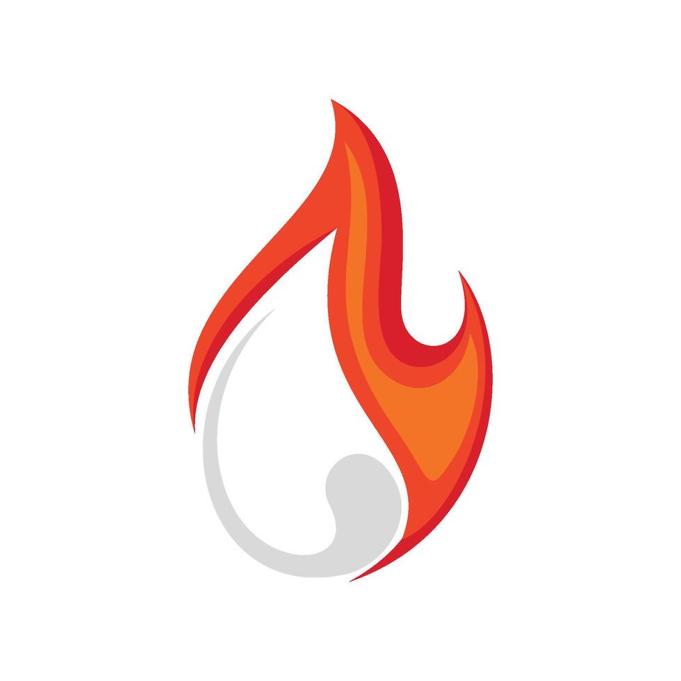 Orange Flame Logo Template Illustration Design. EPS 10. vector