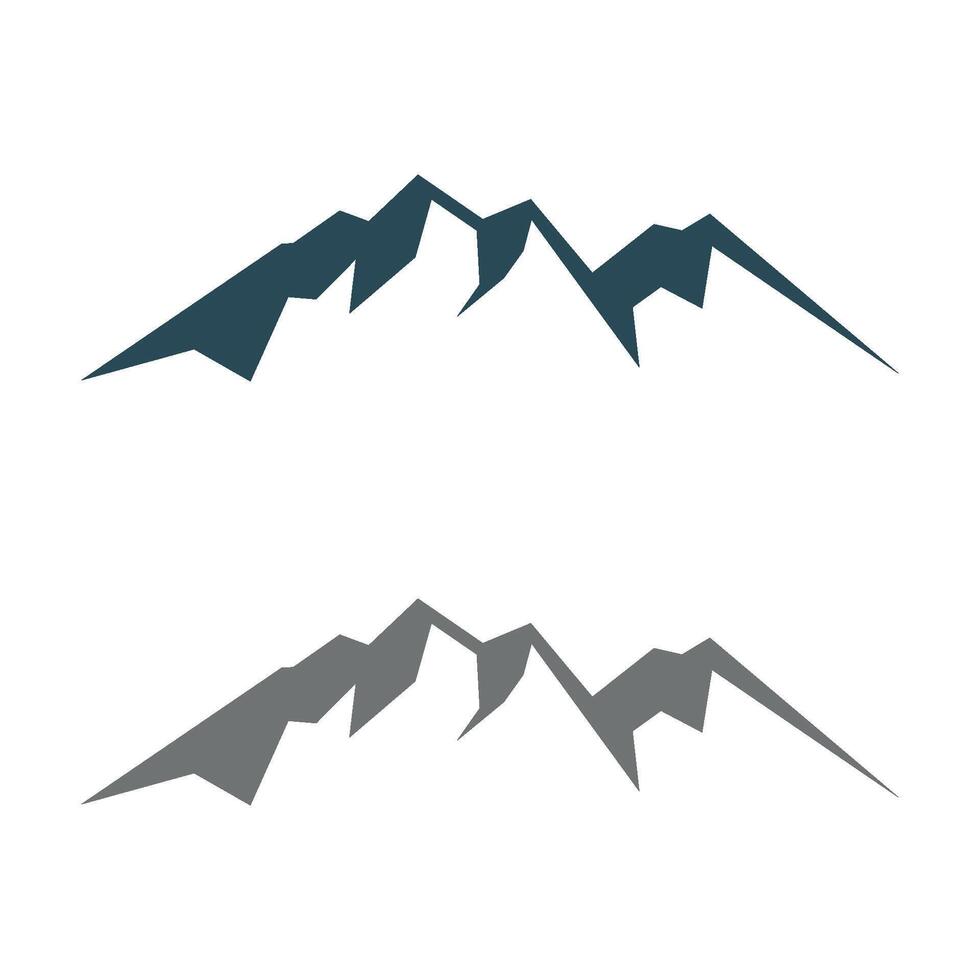 Simple Line Mountain icon Logo Template Illustration Design. EPS 10. vector