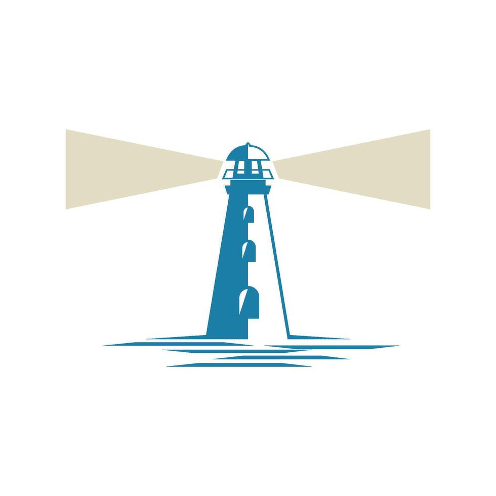 Lighthouse, beacon Logo Template Illustration Design. EPS 10. vector