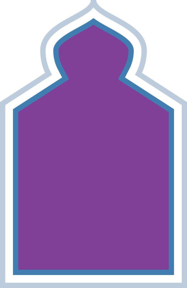 Stylized Purple Mosque Illustration vector