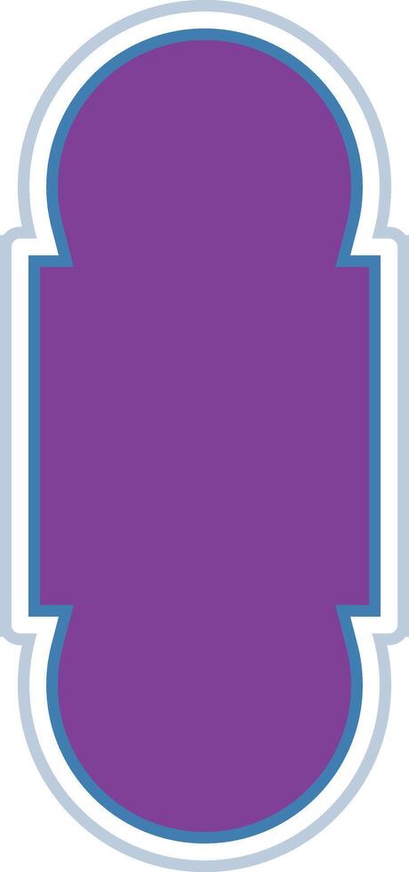 Geometric Purple Doorway Design vector