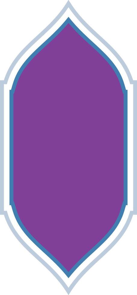 Ornamental Purple Frame Graphic Design vector