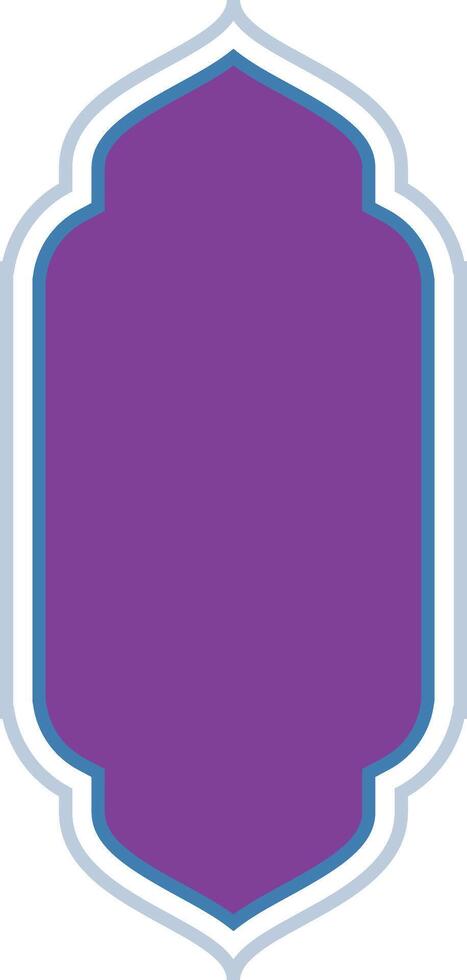 Decorative Purple Shield Shape Graphic vector