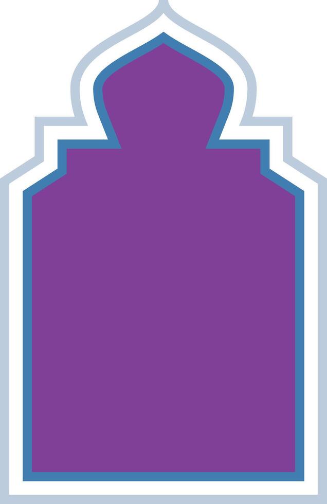 Ornate Purple Decorative Frame Graphic vector