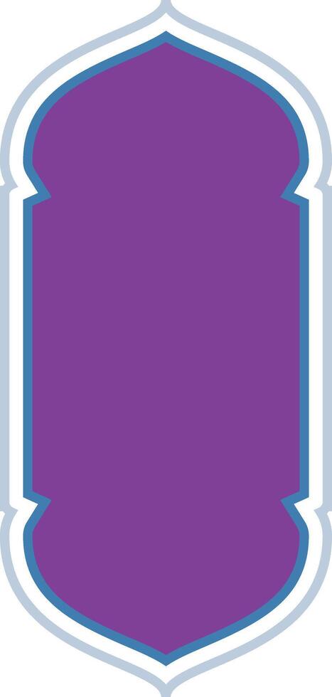 Decorative Purple Frame Design Icon vector