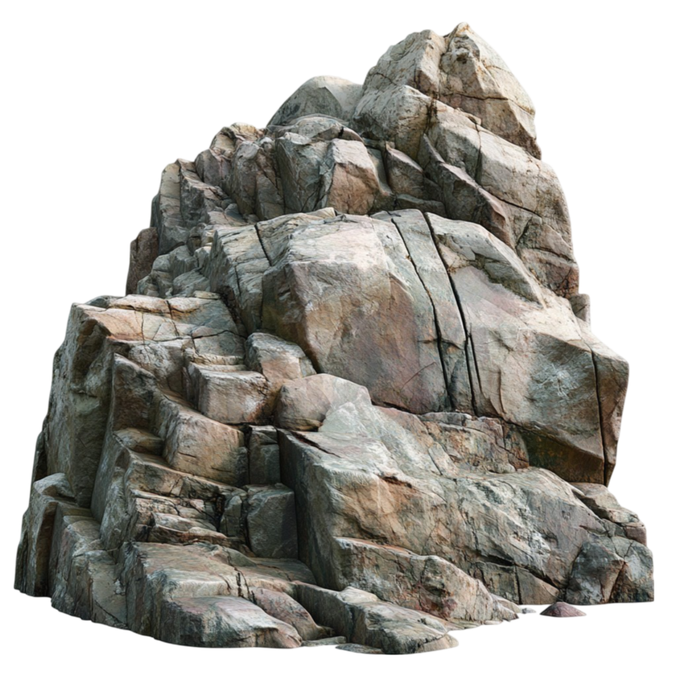 Boulder Mountain Rock on Transparent Background png