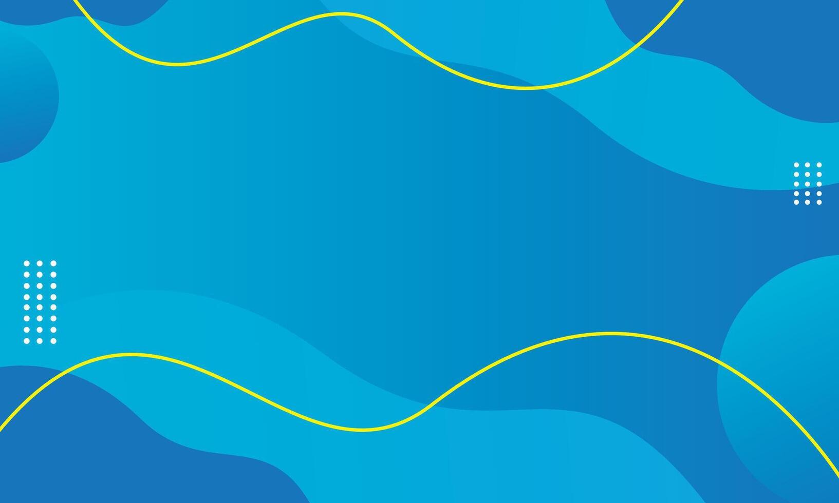Abstract blue wave background template vector