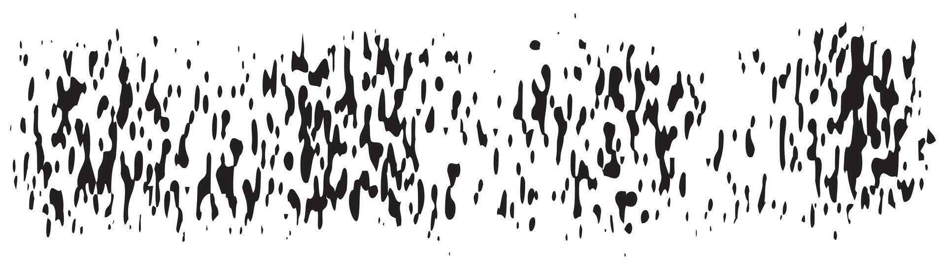 Grunge ink brush strokes freehand. Black ink brush stains vector